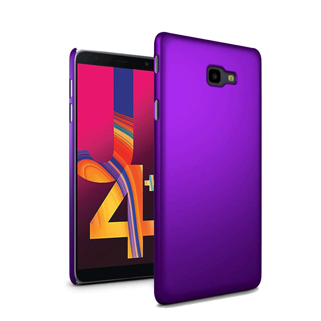 Samsung Galaxy J4+ Plus Covers, Samsung Galaxy J4+ Plus Case, Ultra Slim Thin Armour Hard Case - Matte Rubberized Samsung Galaxy J4+ Plus Phone Case (Purple)
