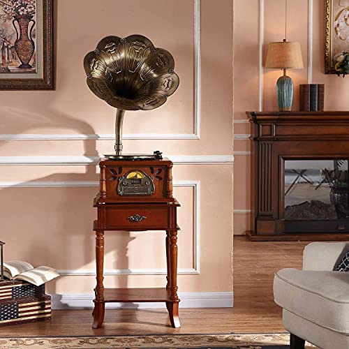 YAMMY Tourne-Disque, KOSHSH Hi-FI & Home Vintage Retro Big Trompette Haut-Parleur Gramophone Bluetooth Tourne-Disque… - Les Beatles, Paul McCartney, John Lennon, RIngo Starr, George Harrison YAMMY Tourne-Disque, KOSHSH Hi-FI & Home Vintage Retro Big Trompette Haut-Parleur Gramophone Bluetooth Tourne-Disque… – Image 4