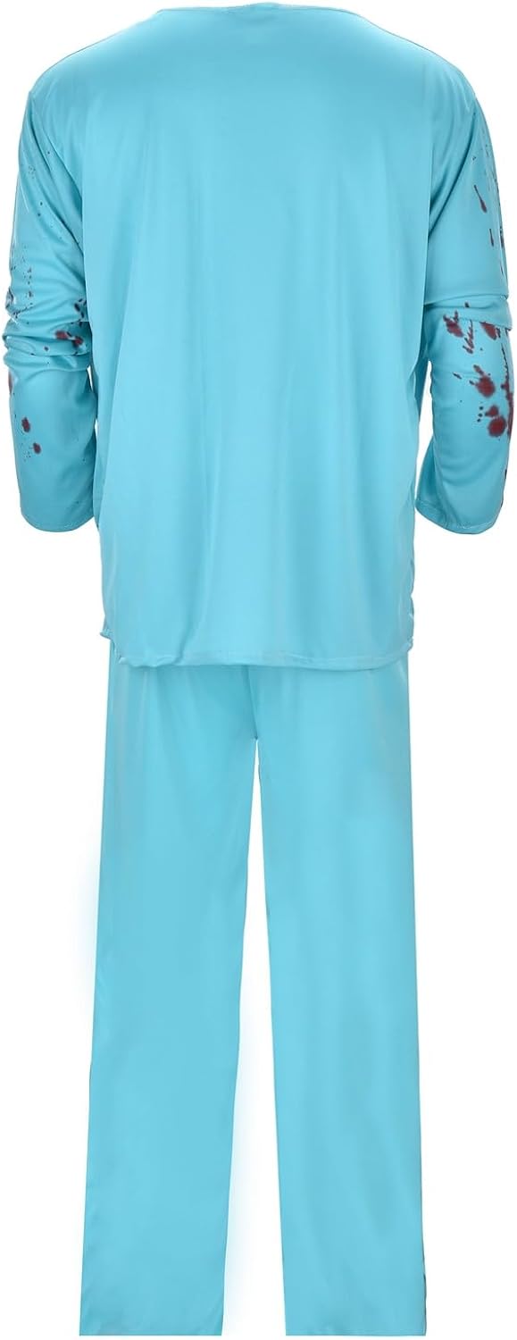 Miniatura 5 de Disfraz de Halloween para hombre, disfraz de doctor sangriento, disfraz de Halloween, suave y gigante, suite de tres piezas