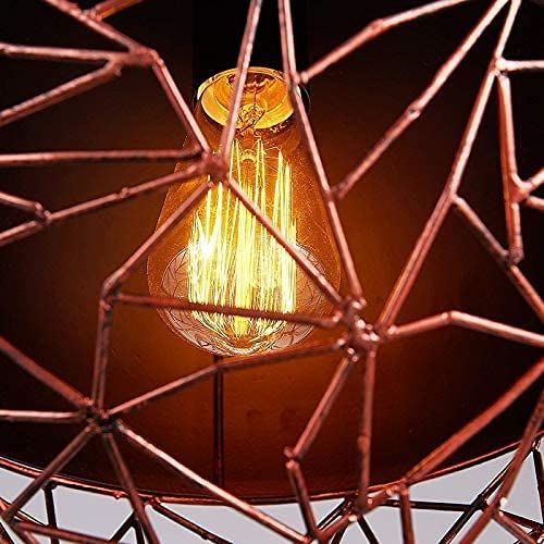 Plafonnier industriel E27 cage en métal rétro intérieur - 5