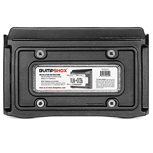 Image of BumpShox - The Ultimate Front Bumper Guard & Front Bumper Protection License Plate Frame. Tougher Than Steel! (BumpShox XL Plus (2.25 inch Thick))