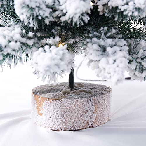2packprelittabletopchristmastree18inchsnowflockedartificialchristmastreewithlightsandwoodbaseminiwhitepcs45cm177inch  Urban Country Home Decor 2 pack prelit tabletop christmas tree 18 inch snow flocked artificial christmas tree with lights and wood base mini white pcs 45cm177inch  urban country home decor