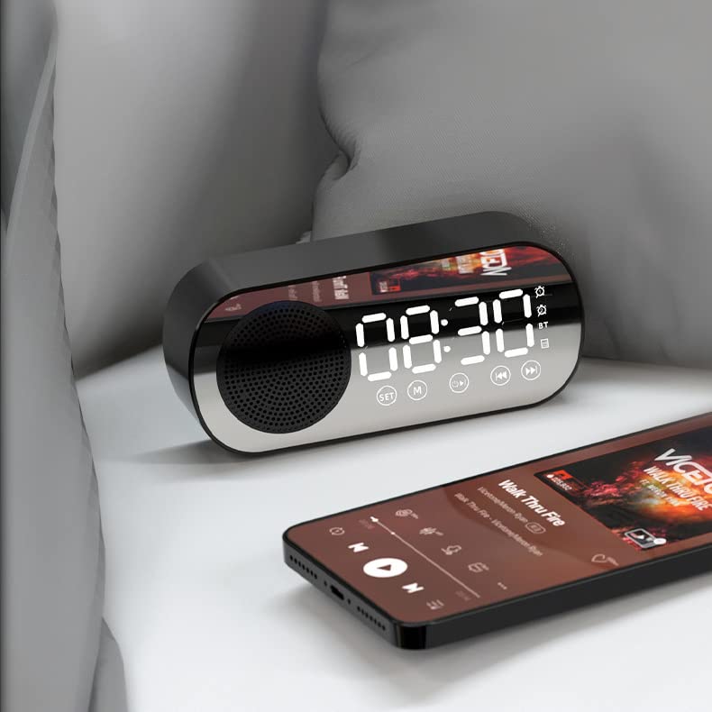 Réveil à projection pour chambre à coucher, horloge numérique LED