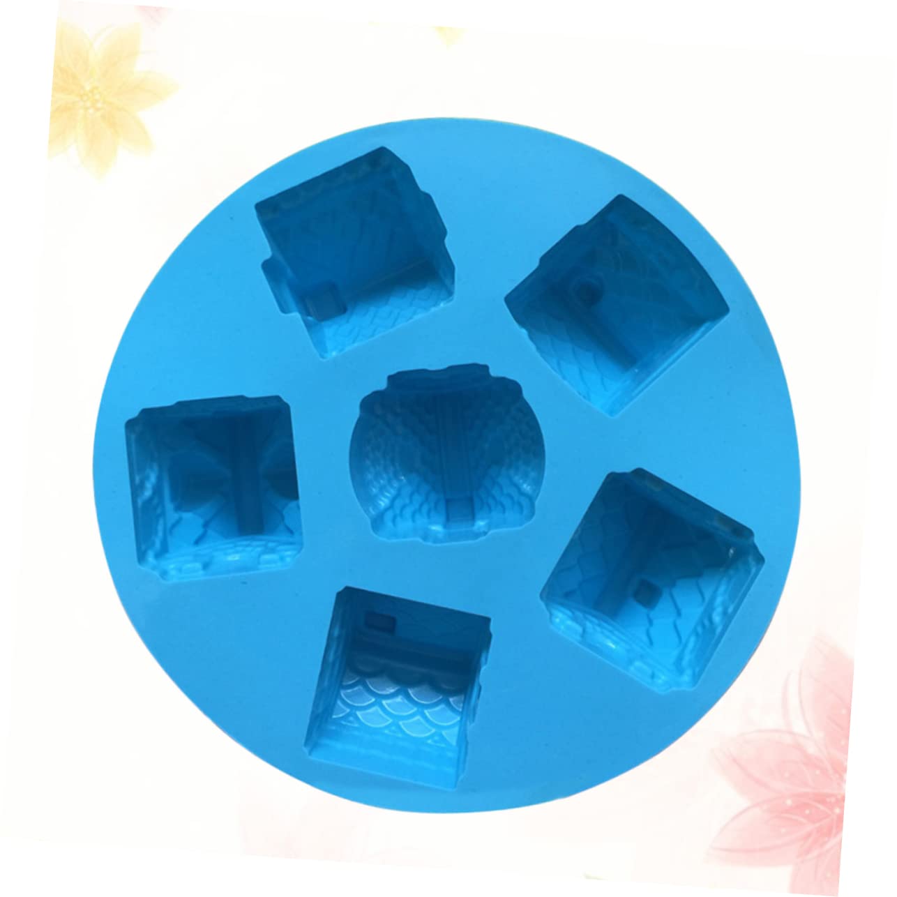 Abaodam 3pièces Moule à Gâteau Silicone Créatif Cavités Villa Antiadhésif Pour Et Pâtisserie Pour Cuisine Couleur Aléatoire