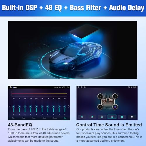 Image of Car Radio Stereo for Toyota Highlander 2014-2019 Built in Carplay /Android Auto,Android Head Unit 4G RAM 64GROM with WiFi GPS Navigation BT DSP 48-EQ SWC AM /FM Radio (No Backup Camera)