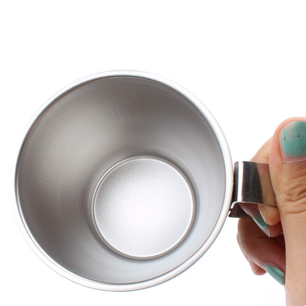 Kubek ze stali nierdzewnej 300 ml (zestaw 4 szt.) Premium do układania w stos kubki do kawy, na zewnątrz, na kemping i do aktywności wewnątrz pomieszczeń, kubek termiczny ze stali nierdzewnej