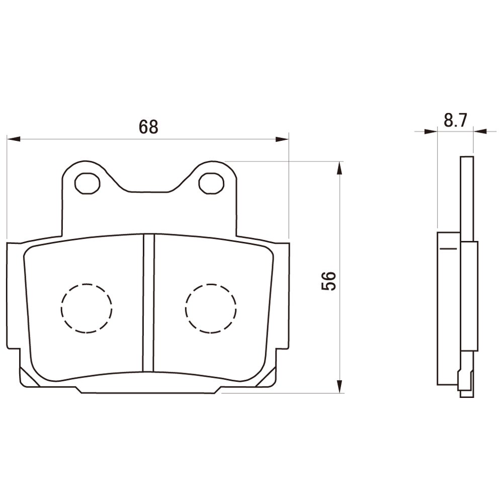 つだページ Amazon | デイトナ(Daytona) バイク ブレーキパッド 赤パッド