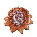 Eudialye Third Eye Pinecones Pendant Festival Jewelry For Women For Men Boho Fashion Gear 100% Natural Sacred Geometry Pinecone with Gemstone Necklace