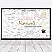 Farewell Party Decorations Jumbo Farewell Greeting Card 14 x 22 Inches Goodbye Card Guest Book Large We Will Miss You Gifts for Office Women Coworker Retirement Going Away Party Suppiles