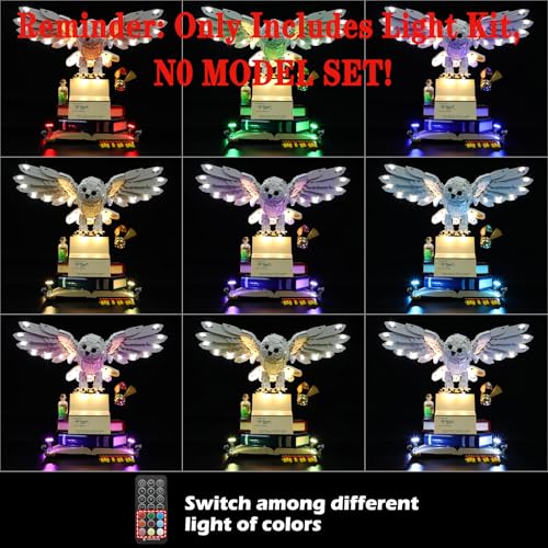 MENZAVA LED Light Set (Remote Control) Compatible with LEGO 76391 Hogwarts Icons - Image 4