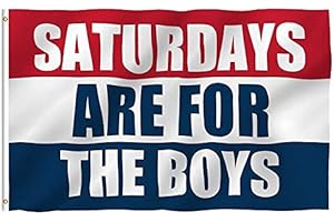 Saturdays Are for the Boys College Football Flag