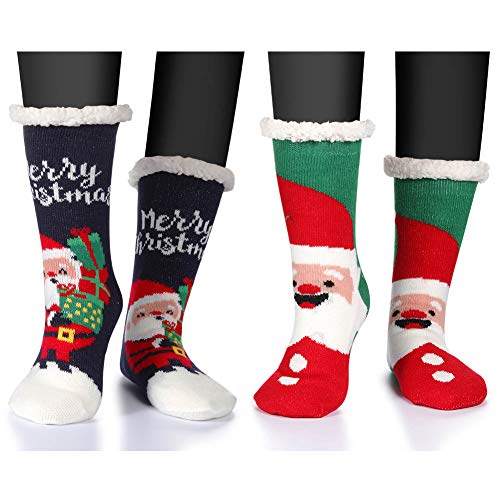 MaxNova Women's Winter Warm Cozy Fuzzy Fleece Slipper Socks Christmas Gift