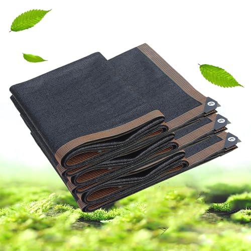 Malla Sombreo Marron Vela Sombra 2x2,5 Vela De Sombra De Privacidad para Exterior De Bloque Pantalla De Privacidad para Patio Jardín Malla,black-3x5m