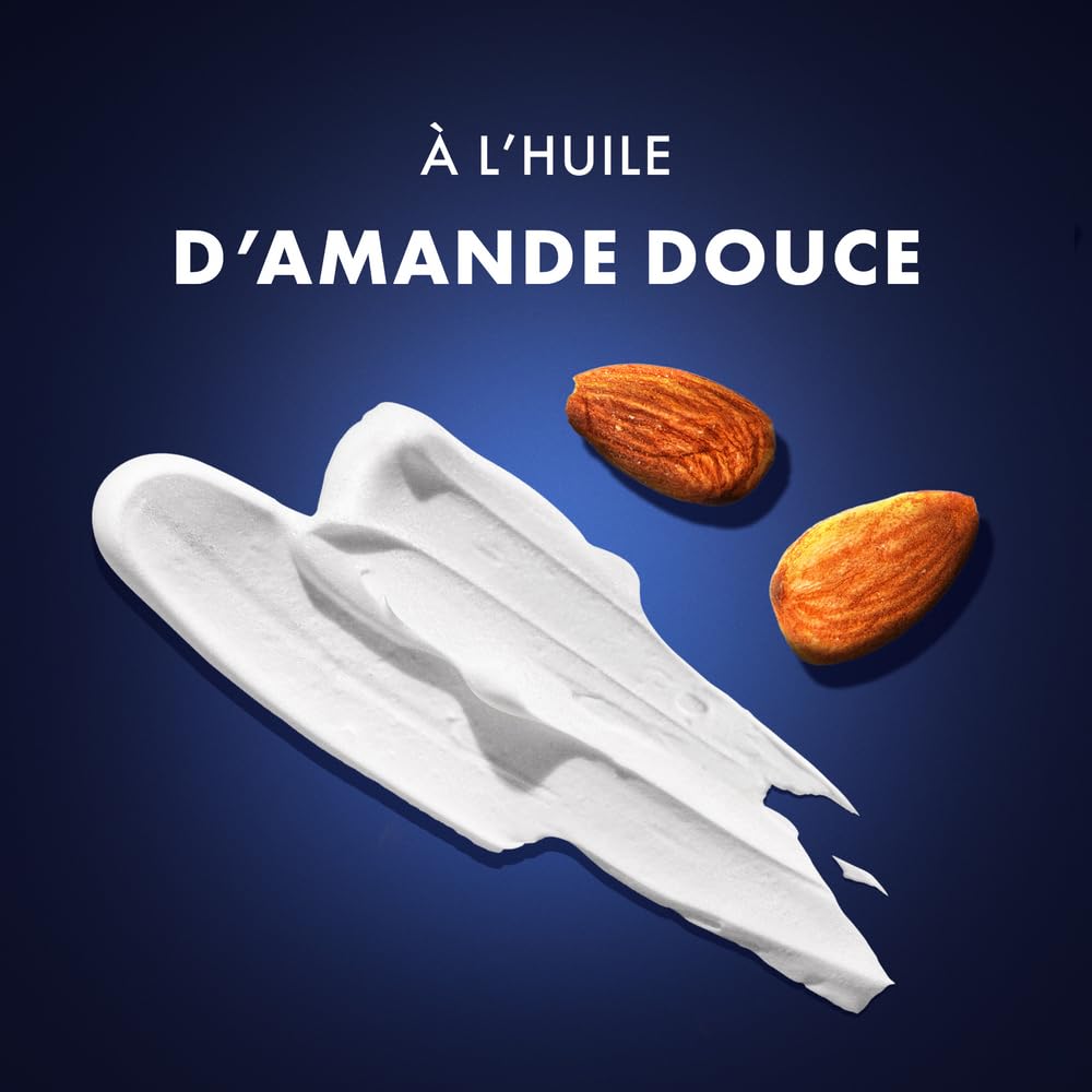 Gillette Fusion Mousse À Raser Pour Homme À L’huile D’amande Douce, Pour Les Peaux Sensibles, X5 Actions : Nettoie, Hydrate, Protège, Rafraîchit Et Apaise, 250ml