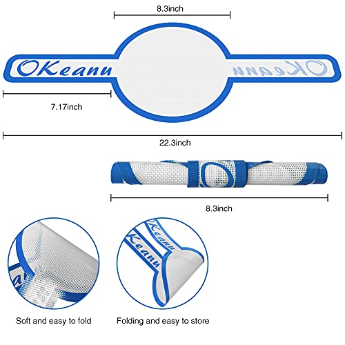 Silicone Baking Mat For Dutch Oven Bread Baking - Long Handles Sling Baking Mat Gentler Safer & Easier To Transfer For Dough, Bread Baking Supplies Eco-Friendly Alternative For Parchment Paper #TOP3