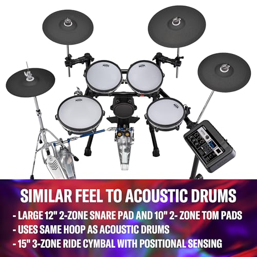 Image of Yamaha DTX6K5-M Electronic Drum Kit With Large-Diameter 2-Ply Mesh Pads