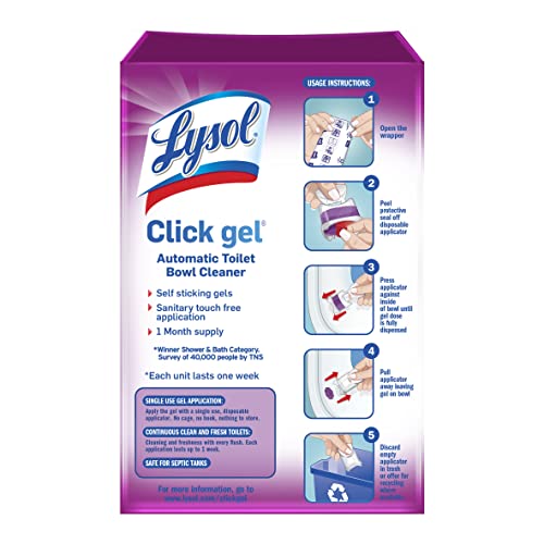 Image of Lysol Automatic Toilet Bowl Cleaner, Lavender, (Pack of 4, 24 Count Total)