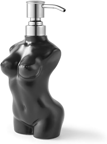 Miniatura 3 de Dispensador de jabón de cerámica con bomba de acero inoxidable 304, dispensador de líquido de loción de mano, recargable para decoración de cocina y