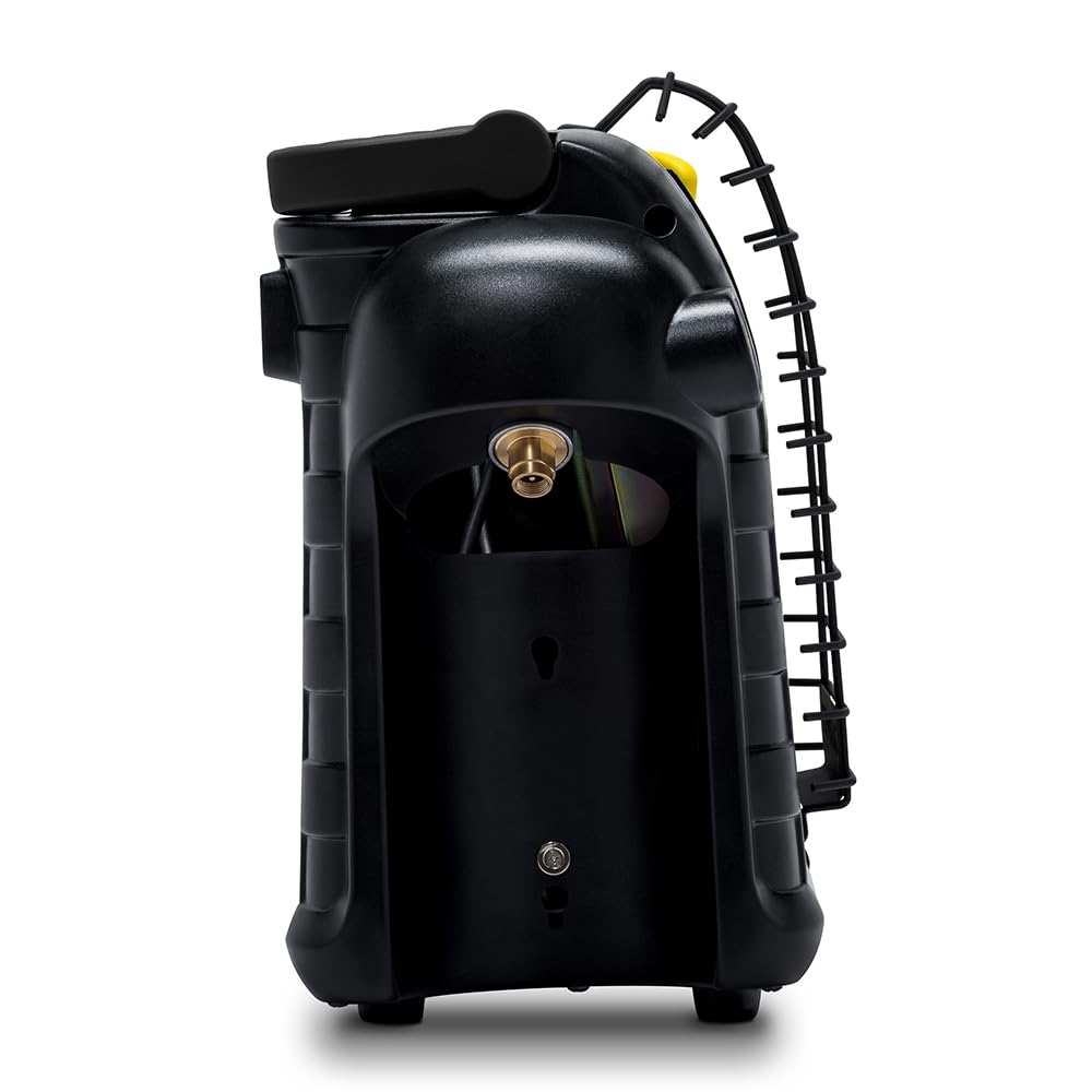 TROTEC Calentador de gas TGH-C 2 E 2,6 kW – Calentador de gas para camping con encendido piezoeléctrico, 2 niveles de calor, sensor ODS y protección antivuelco – Calefactor exterior para camping