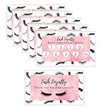Lash Extension Filler Loyalty Punch Card | Package of 250 | Double Sided Size 3.5 x 2
