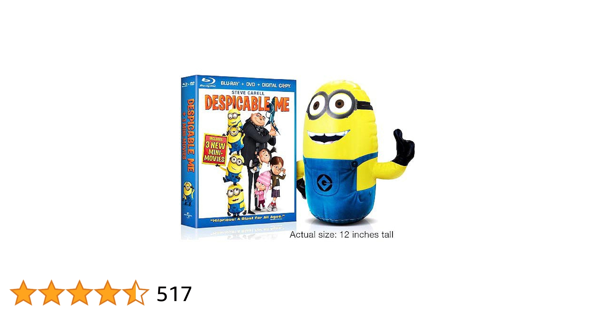 Blu-ray ミニオンズのセットです。ケース付き 数量限定＞ミニオンズ ブルーレイ+DVDセット【ミニオンズ