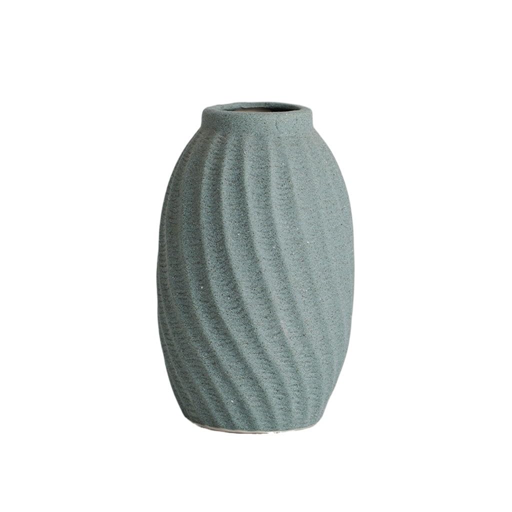 Vase Nordic Ceramic Vase Living Room Flower Arrangement Flower Vessel Home Tea Room Desktop Ornaments Ceramic Vase(B)