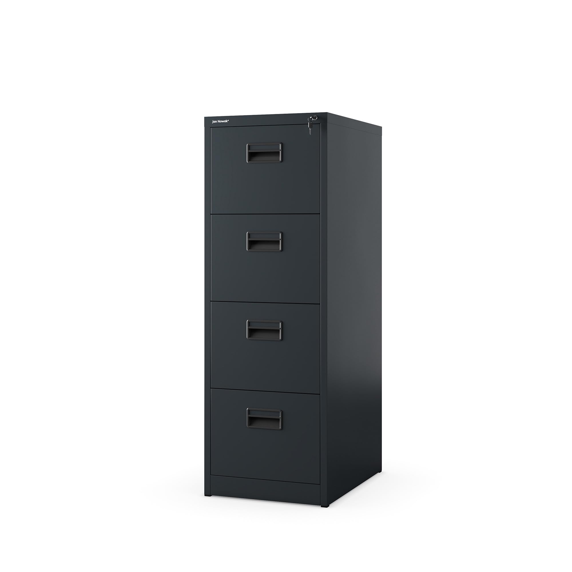 Jan Nowak Armoire pour Dossiers Suspendus Métallique avec 5 Tiroirs Revêtement en Poudre Tôle d'acier Anthracite