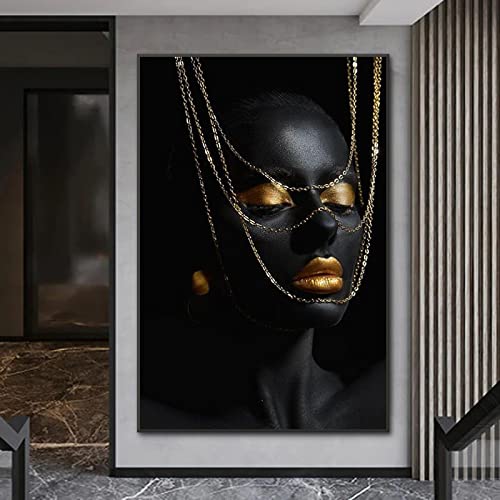 Affiche femme africaine pour sublimer la decoration murale de votre salon moderne