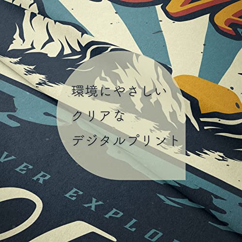 Sea Land Air ハトメ付き キャンプ風タペストリー アウトドア風壁掛け キャンプフラッグ レトロ壁飾り 布背景 [5]