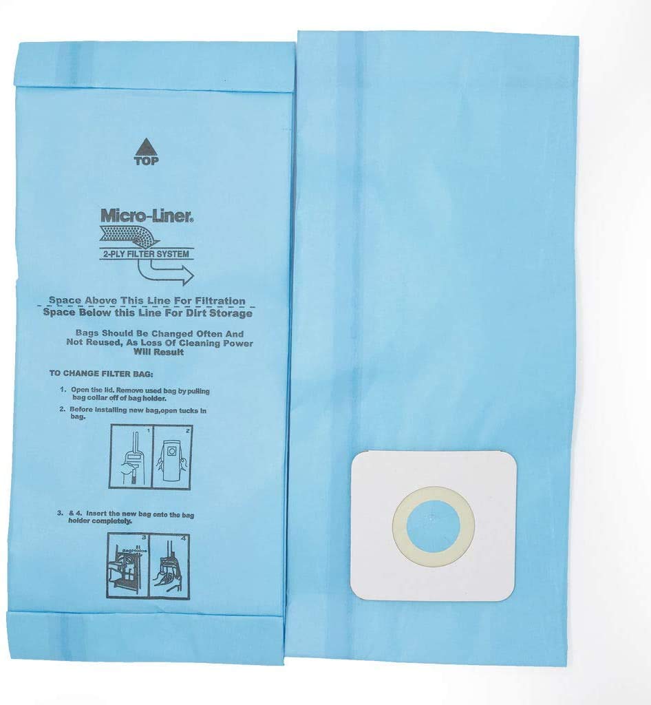 DVC Micro-Lined Paper Replacement Bags for Riccar Style A 2000/4000 and Simplicity 5000/6000 Series - 6 Bags