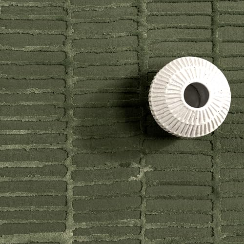 Tapete nuLOOM Kailani Verde 200x274 cm geométrico miniatura 6