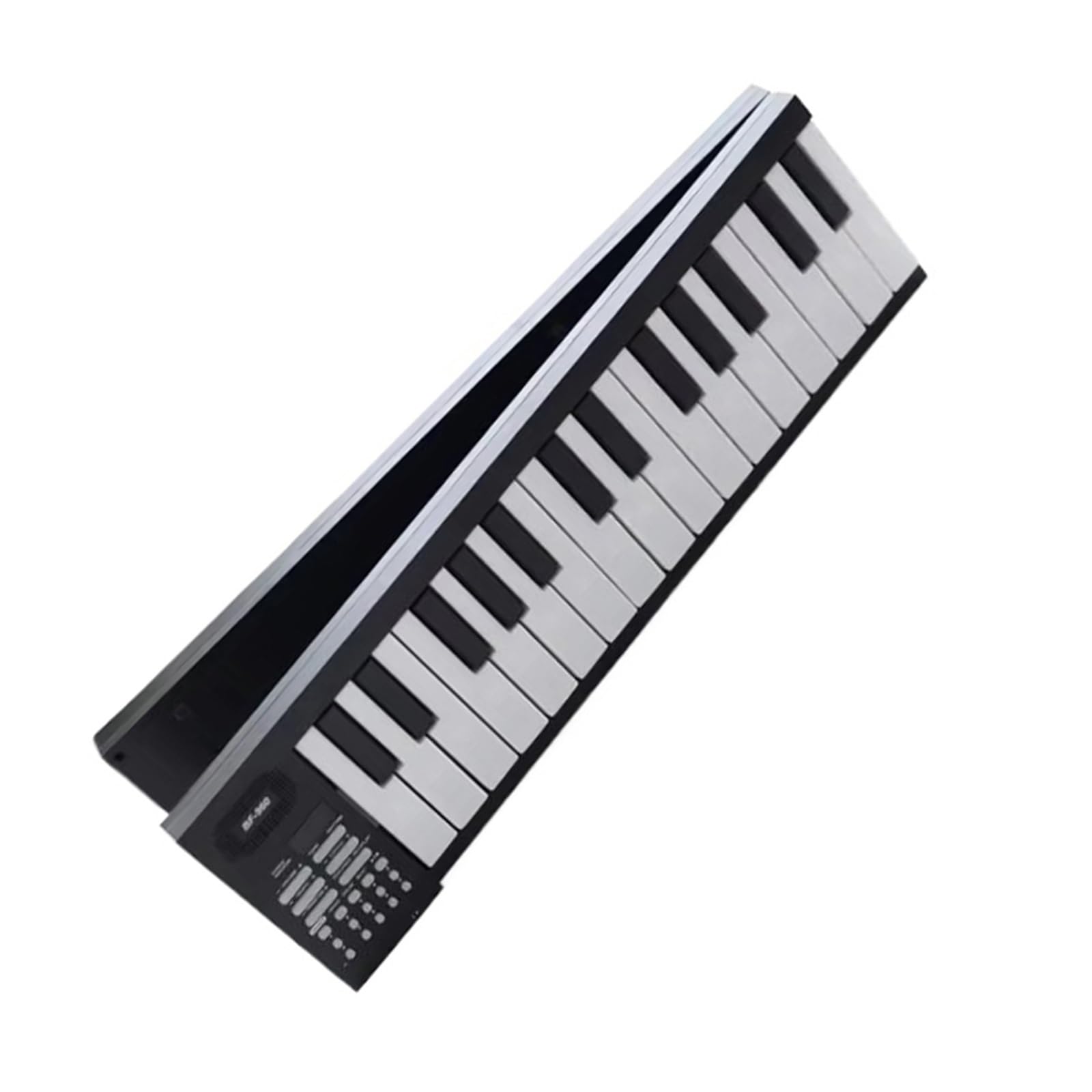 Pianino Elektroniczne Składane Pianino Elektryczne 61 Klawiszy Przenośna Klawiatura Do Profesjonalnych Występów(Black)