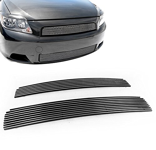 ZMAUTOPARTS Front Upper + Bumper Lower Billet Grille Grill Insert 2Pcs Compatible with 2004-2007 Scion tC
