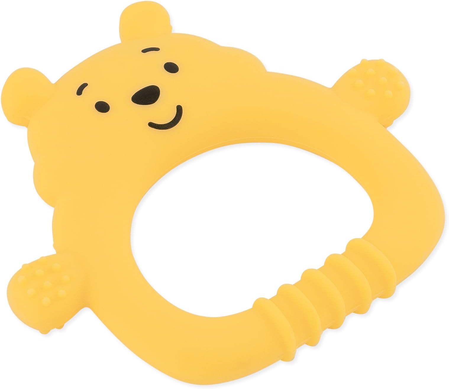 Disney Baby Teething Freezer Toy Keys Rings, Soft Flexible Platinum Silicone Pacifier to Chew, Cool Teether Gum Relief, Essentials for Babies 3 Months, Freezable, Sensory, Winnie The Pooh