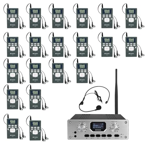 Retekess TT119 Church Translation System (1 Transmitter 20 Receivers)