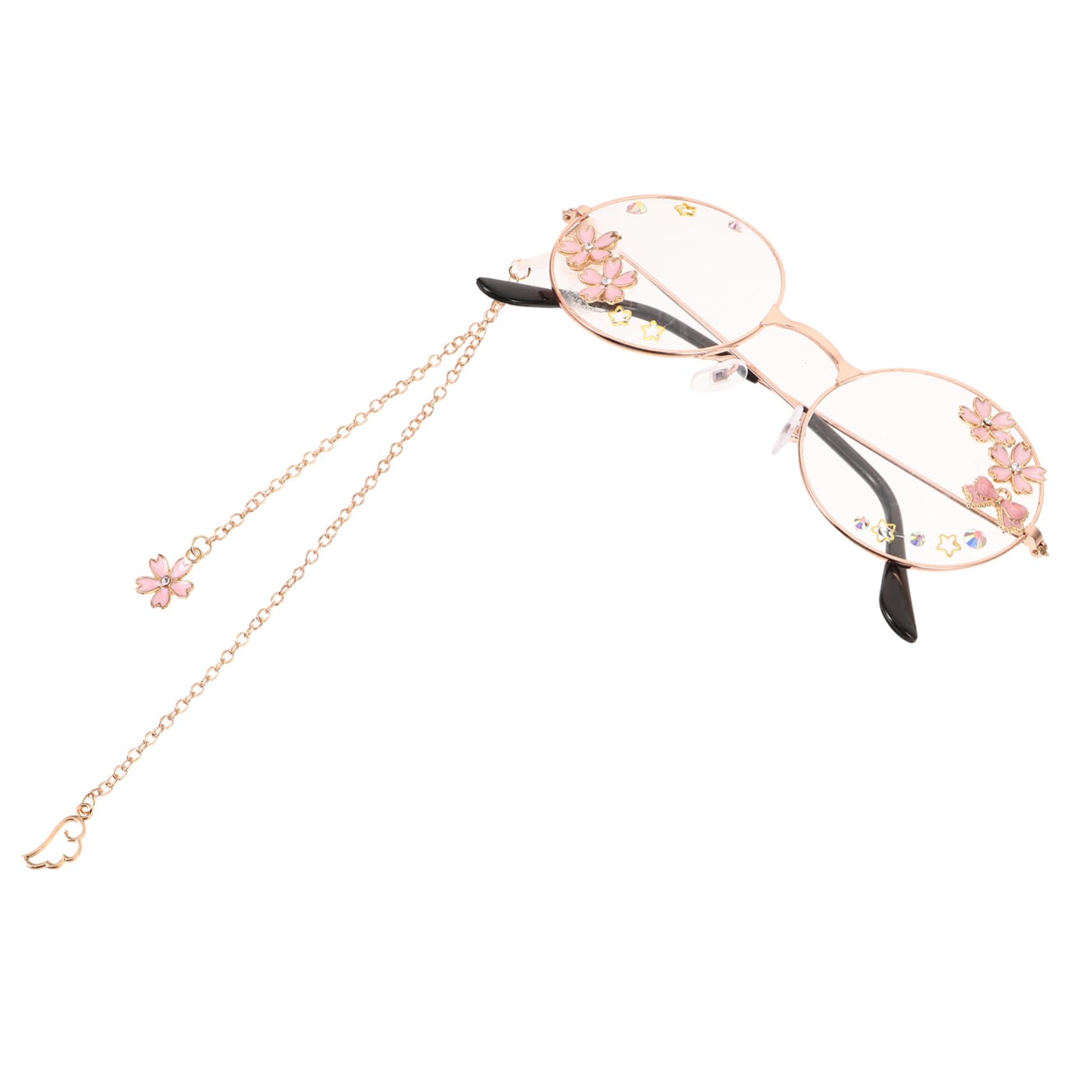 VALICLUD 5st Runde Brille Mit Gotischer Schleife Cosplay-brille Für Damen Cosplay-brille Für Frauen Brillen Für Frauen Party-sonnenbrille Lustige Brille Für Damen Kawaii-brille Metall