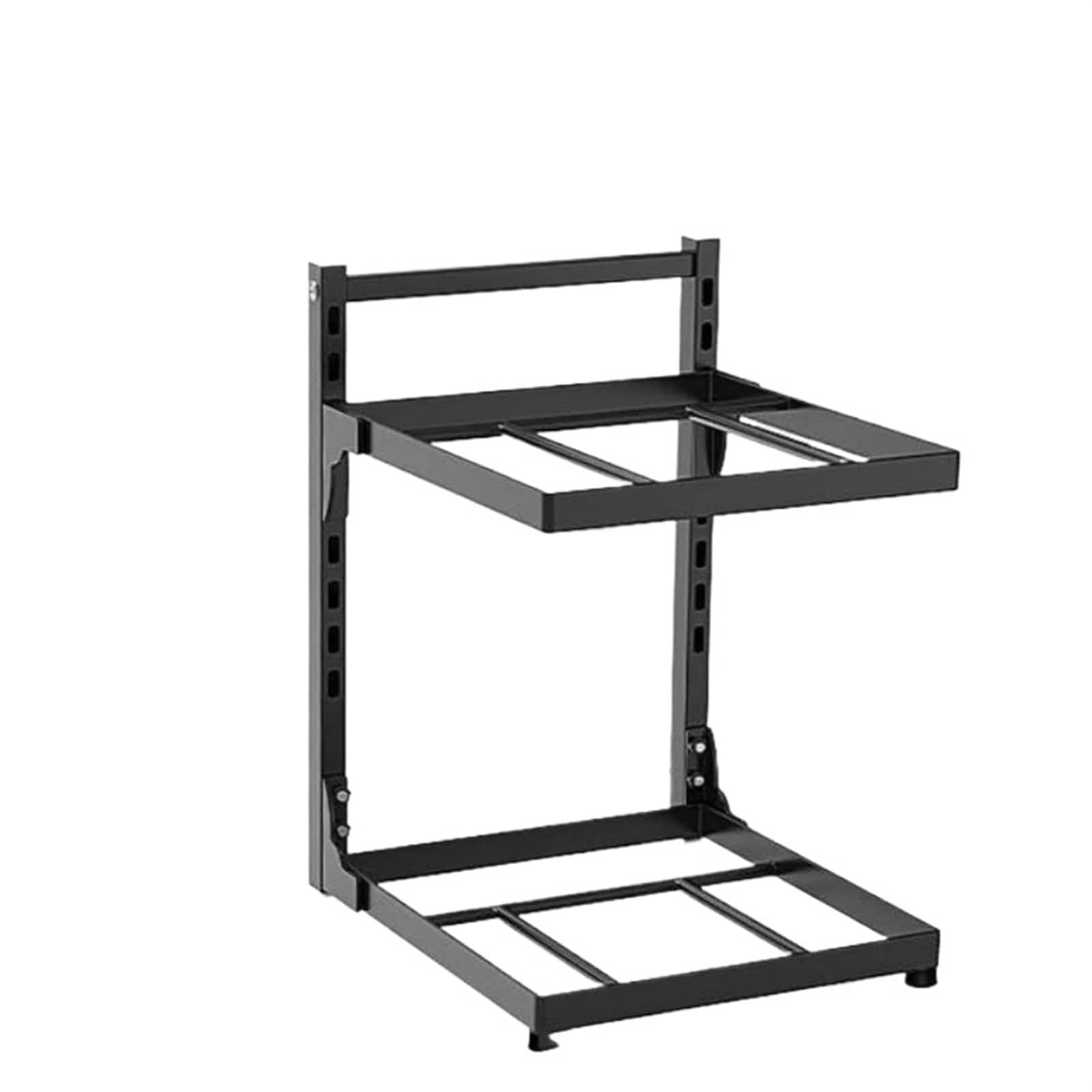 YXINAER Pots and Pans Organizer Multi-Layer Kitchen Sink Storage Rack Cooker For Home Cabinets Adjustable Pot Cabinet Organizer Shelf(2 Layer)