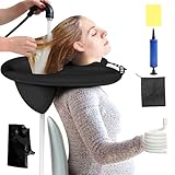 Einfach zu Bedienen: Zuerst müssen Sie eine Luftpumpe verwenden, um das haarwaschbecken für bettlägerige mit Luft zu füllen, dann das Abflussrohr mit dem Auslass des Shampoos verbinden und schließlich das Shampoo auf Ihren Hals legen, das Nackenband einstellen und Sie können es verwenden.