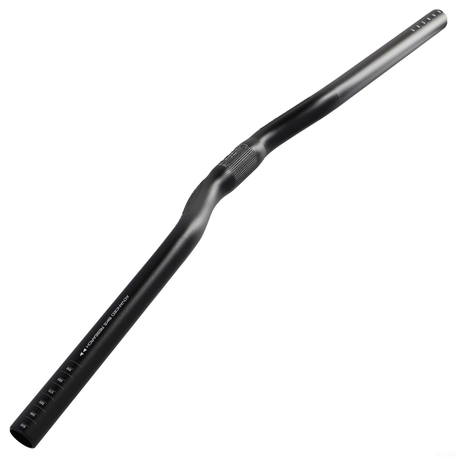 Manubrio per mountain bike in lega di alluminio, 600 mm, riser 25,4 mm, per o bici pieghevole, finitura opaca, parte di ricambio leggera (rondine)