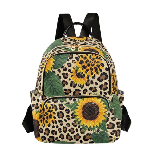 Sac à dos femme antivol imprimé guépard pour voyager l'esprit léger en ville