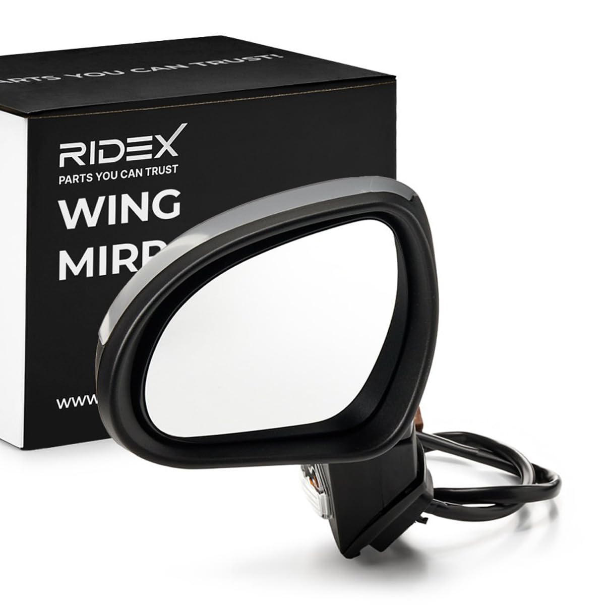 RIDEX Rétroviseur extérieur Gauche chauffé Rétroviseurs complets convexe pour ajustage électrique des rétroviseurs électrique Compatible avec PEUGEOT 207 3/5 portes WA, WC 207 CC WD 207 SW WK