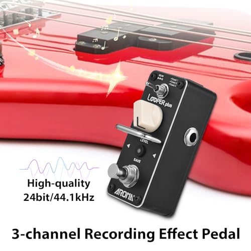 Jemora Pédale de boucle pour guitare électrique 24 bits/44,1 kHz Pédale d’effets Looper Indicateur d’état LED couleur Réglage du volume Bouton de sauvegarde d’enregistrement avec barre anti-pas - Les Beatles, Paul McCartney, John Lennon, RIngo Starr, George Harrison Jemora Pédale de boucle pour guitare électrique 24 bits/44,1 kHz Pédale d'effets Looper Indicateur d'état LED couleur Réglage du volume Bouton de sauvegarde d'enregistrement avec barre anti-pas – Image 8