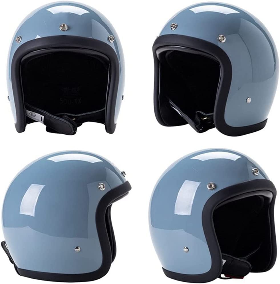 Motorrad-Helm 3/4 Im Retro-Design – DOT-geprüft Für Chopper, Cruiser & Cafe Racer