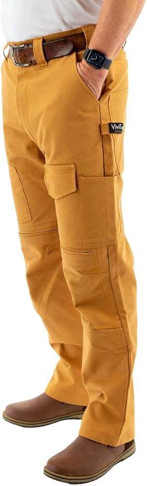 Amazon.com: ViviTech - Cotton Canvas Utility Work Pants with Knee