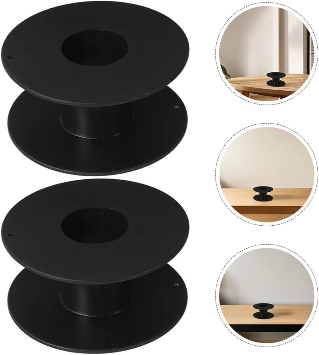6pcs Plastic Cable Reel Cord Organizer Electrical Wire Spool Small Extension Cord Holder Portable Wire Storage Spool for Home and Office Management