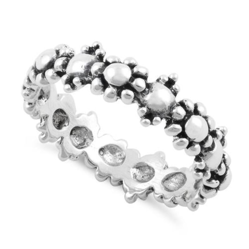 Bague de promesse pour femmes en argent 925 style galets empilés