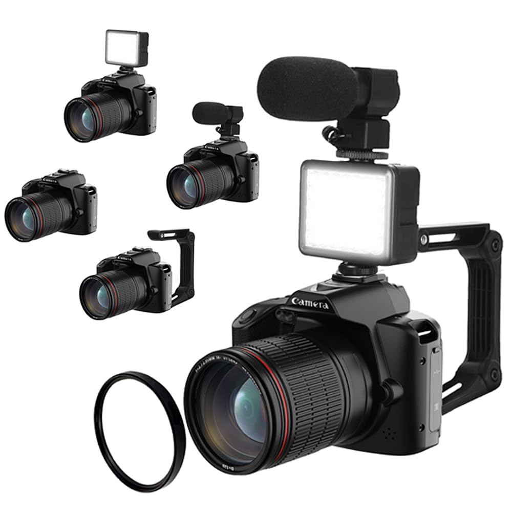 Night Vision L900 D5 Kids Camera 64MP Dual Lens WiFi DSLR with Adjustable Focus Reduce Phone Addiction Camcorder Friendly Digital Camera for Beginner Children