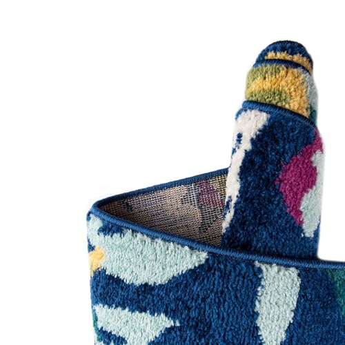 Tapete Ovalado Floral 6'x9' Navy Blue miniatura 6