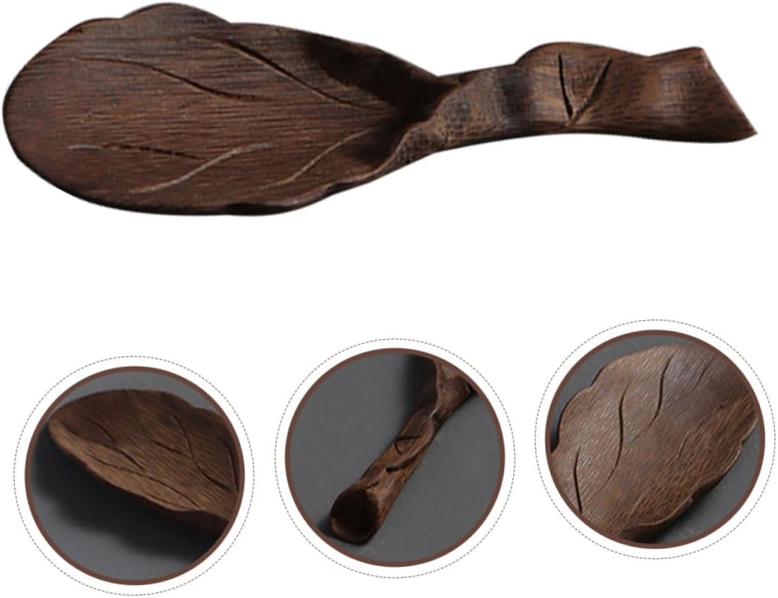 Decorative Bamboo Tea Scoop Handcrafted Carved Tea Spoon Lightweight and Portable