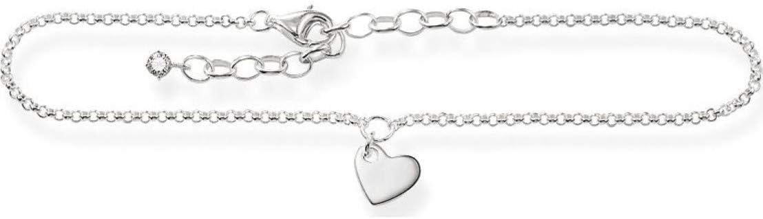 Bracciale Rigido Thomas Sabo Charm Club – Argento 925 Con Zirconi – Lunghezza 17,5 Cm, Donna